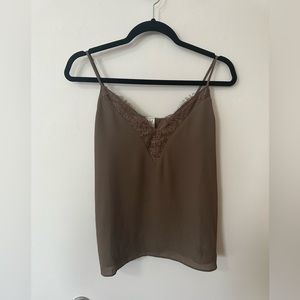 Chiffon Tank with Lace